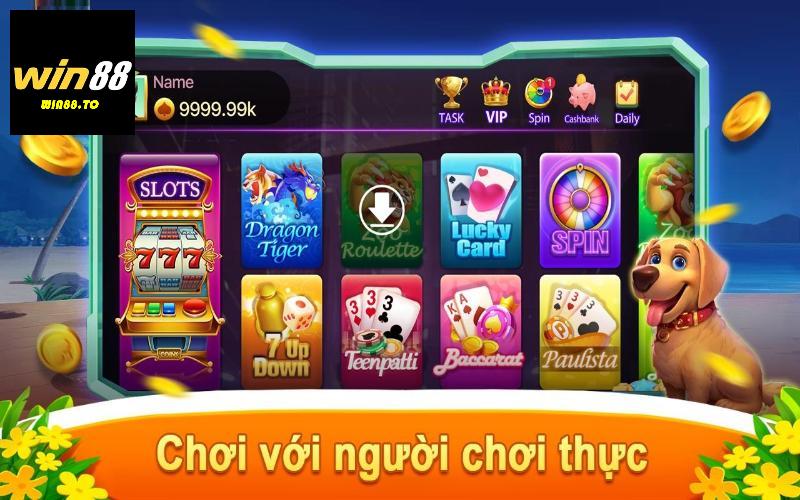 Đa dạng game bài Win88 